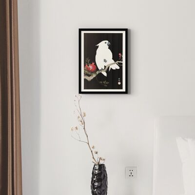 Poster Ohara Koson - Cockatoo and Pomegranate - 30 x 40 cm