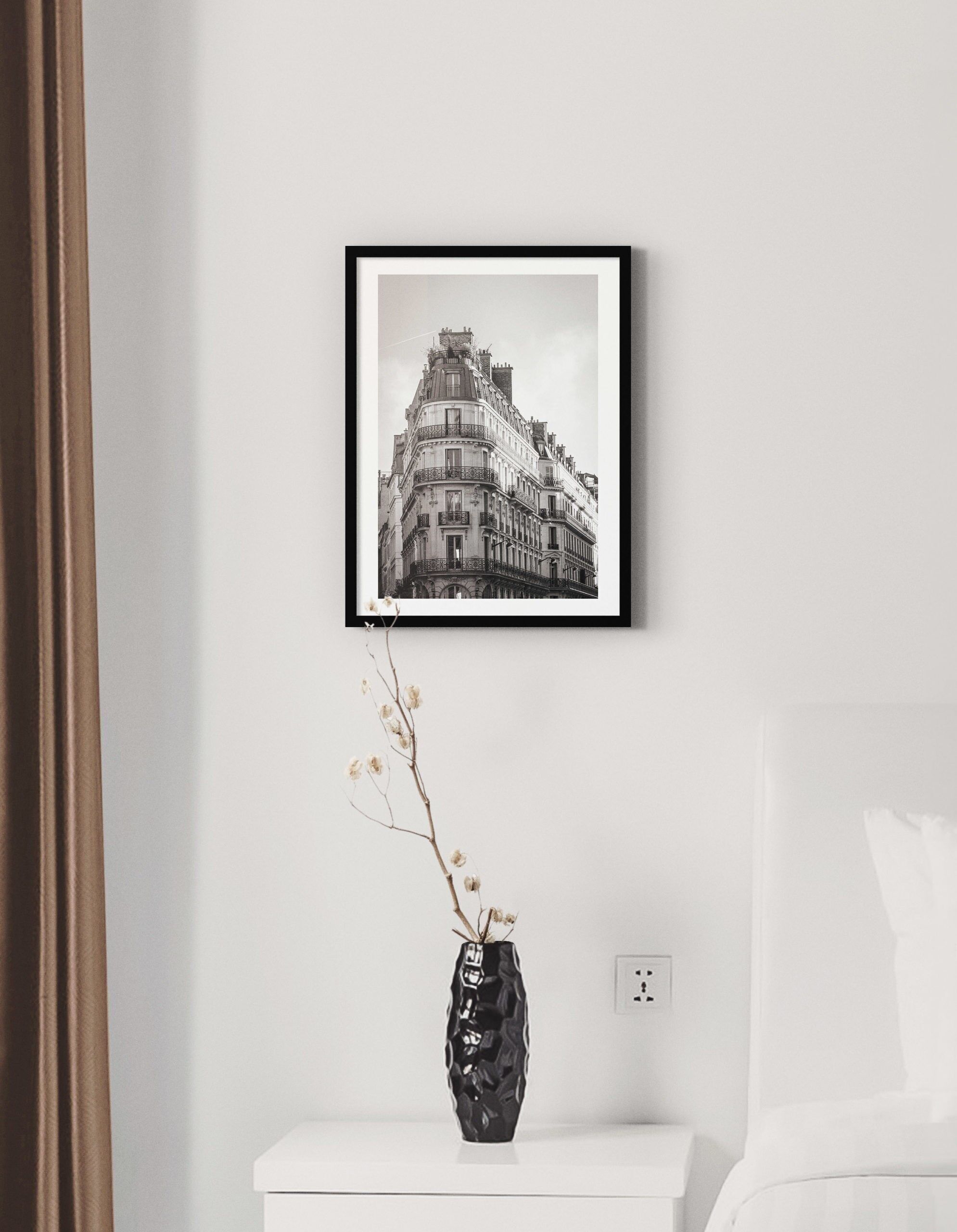 Poster Paris Nr. 2 – Schwarz Weiß – 30 x 40 cm