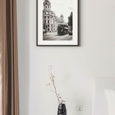 Affiche Londres No. 2 - Noir Blanc - 30 x 40 cm