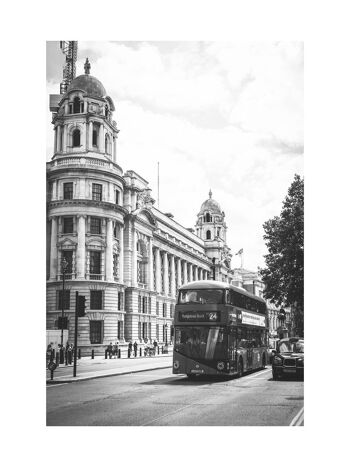 Affiche Londres No. 2 - Noir Blanc - 30 x 40 cm 2