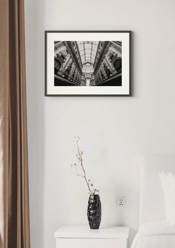Affiche Milan No. 1 - Noir Blanc - 30 x 40 cm 1