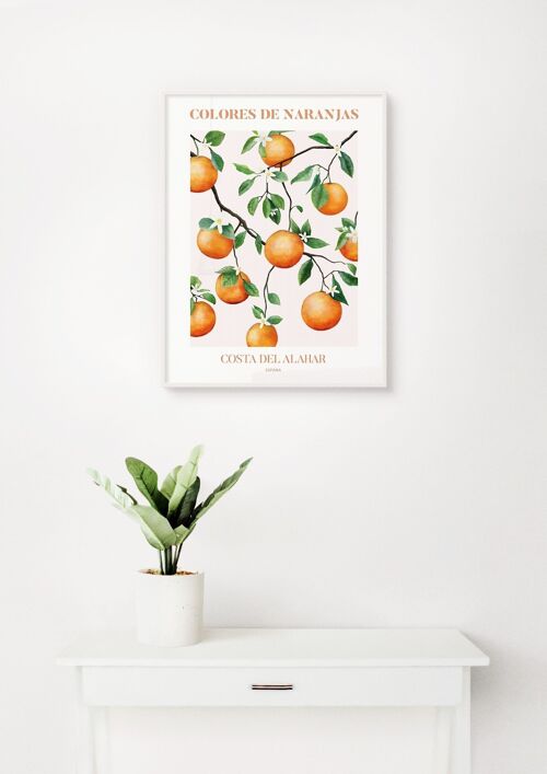 Poster Oranje Sinaasappels - Valencia - 30 x 40 cm