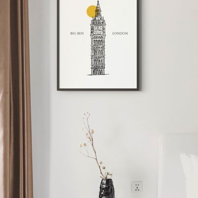 Affiche Big Ben - Londres - 30 x 40 cm