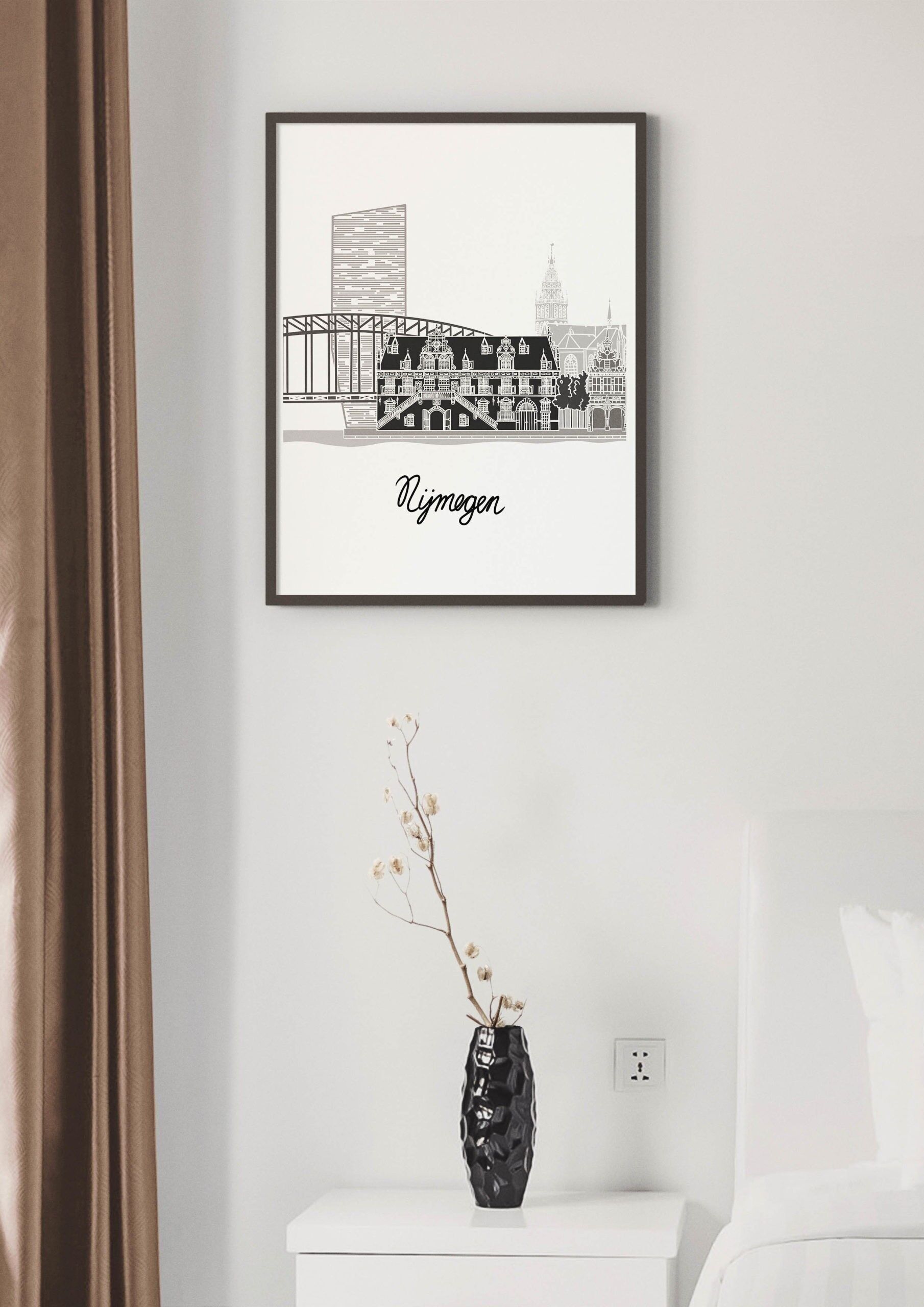 Póster Skyline Nijmegen - 30 x 40 cm