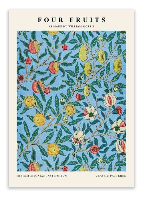 Postcard William Morris - Four Fruits