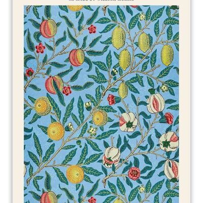 Postkarte William Morris - Vier Früchte