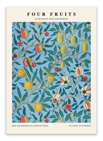 Carte Postale William Morris - Quatre Fruits 1