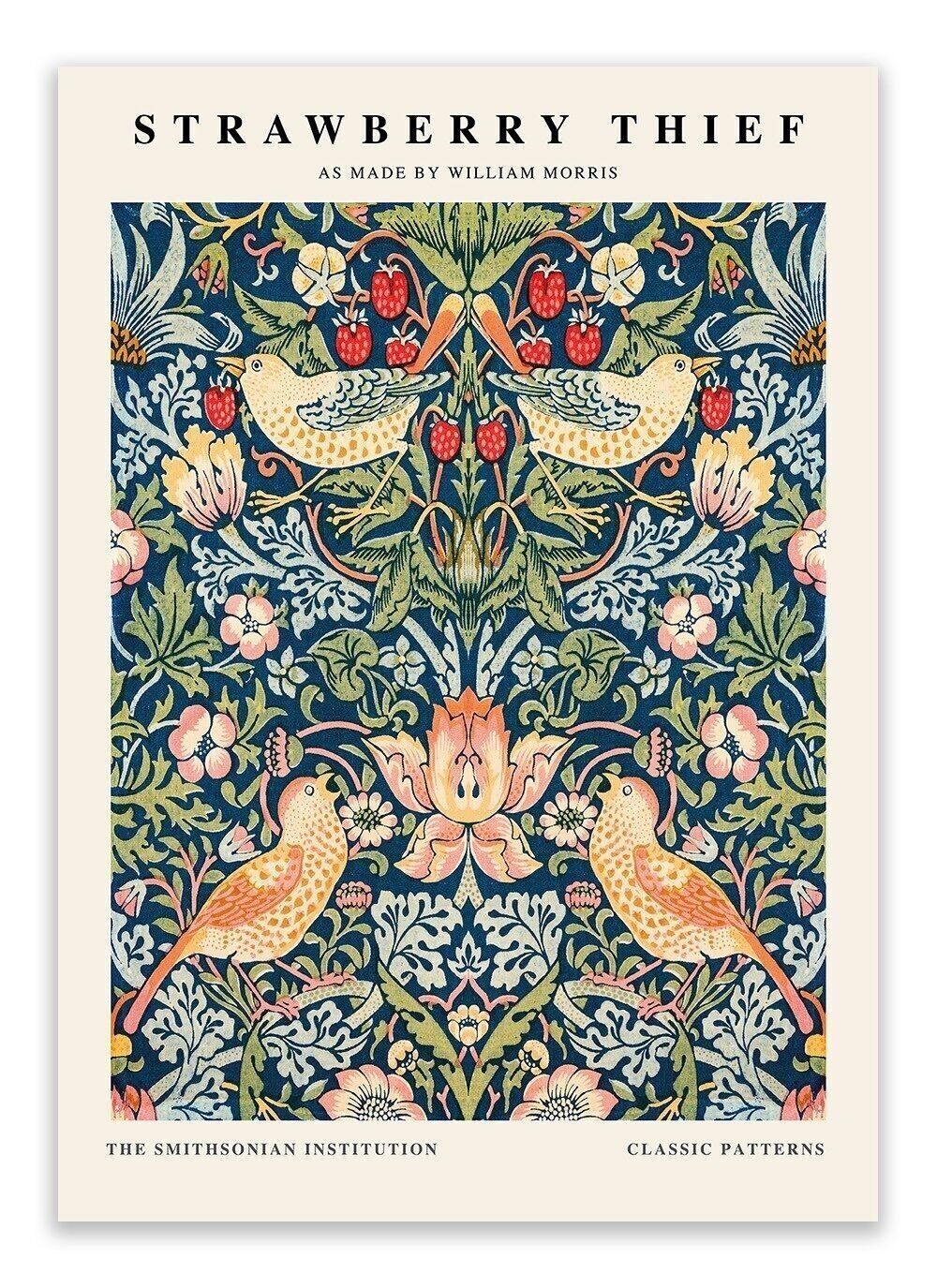 Postal William Morris - El ladrón de fresas