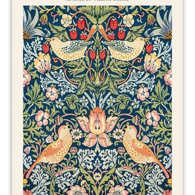 Carte postale William Morris - Voleur de fraises