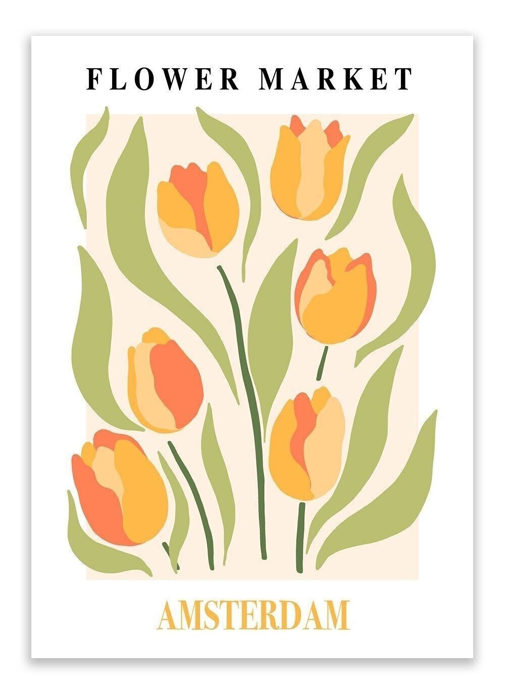 Carte postale Marchés aux Fleurs - Amsterdam