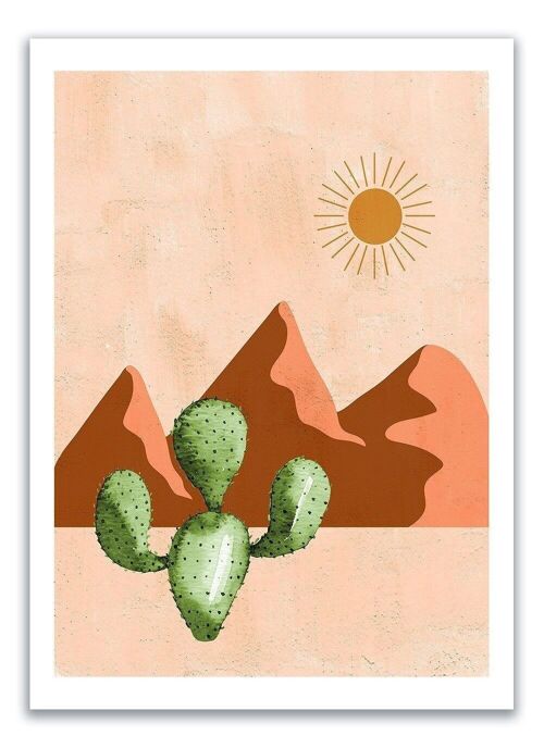 Postcard Mountains - Desert Watercolor
