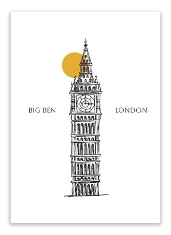 Carte postale Londres - Big Ben 1