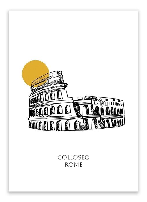 Postcard Rome - Colosseum