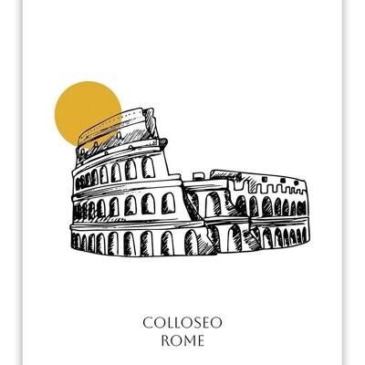 Postkarte Rom - Kolosseum