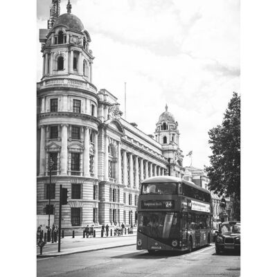 Afiche Londres No. 2 - Negro Blanco - 21x30