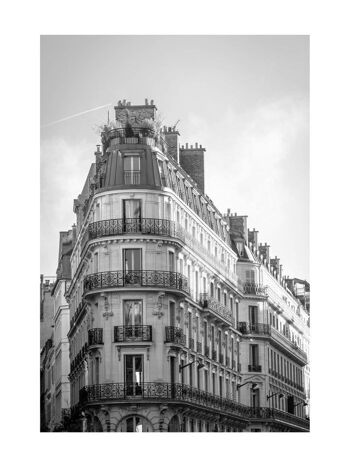 Affiche Paris No. 2 - Noir Blanc - 21x30