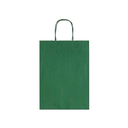 Bolsa de papel Kraft Allegra Dark Verde (mediana)