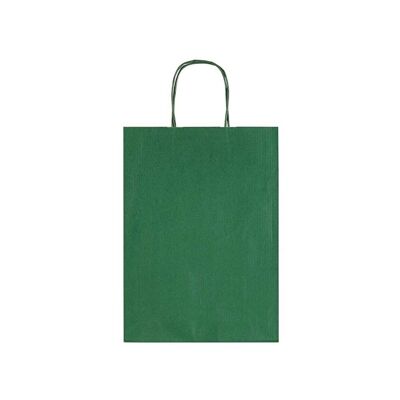 Bolsa de papel Kraft Allegra Dark Verde (mediana)