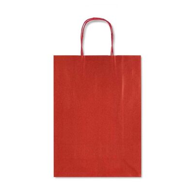 Allegra Dark Red Kraft Paper Bag (Medium)