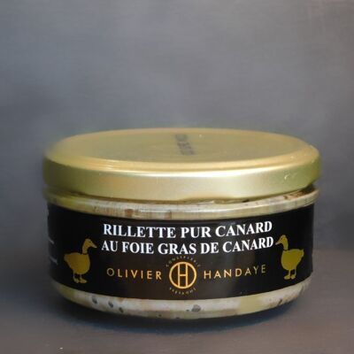 RILLETTES PUR CANARD AU FOIE GRAS DE CANARD - 130 GRAMMES