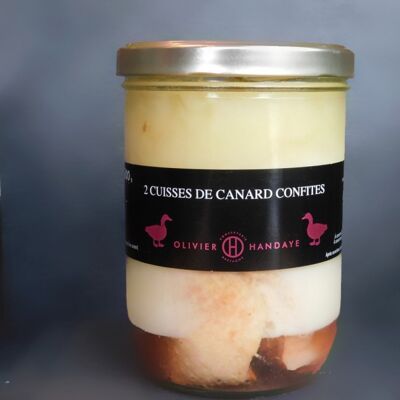 2 CUISSES DE CANARD CONFITES - 600 GRAMMES