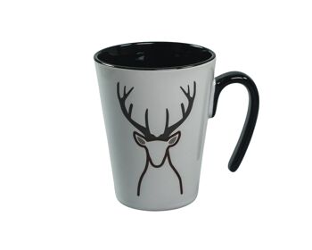 tasse | Tasse à café | tasse de thé | Tasse à poignée | Tasse tasse cerf design Forêt-Noire 2