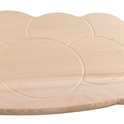 Snack plate in Bollenhut design | Kitchen board, cutting board, serving board made of beech wood Black Forest gift