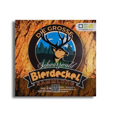 Schwarzwald Bierdeckel Getränke Untersetzer | Bier-Geschenkideen | Geschenke für Ihn | Geschenke für Väter | Tischdeko | Bar (24 Stück)