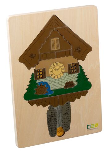 Puzzle transparent : Coucou de la Forêt-Noire | Puzzle en bois multicouche pour toute la famille | Cadeau pour les amoureux de la Forêt-Noire 6