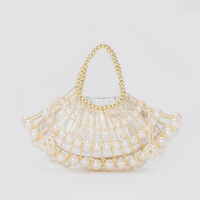 La Chanel Gold Pearl Drop Baroque Handbag