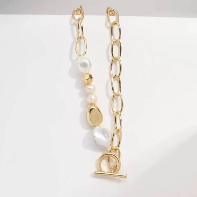 La Isabelle Gold Necklace Pearl Necklace