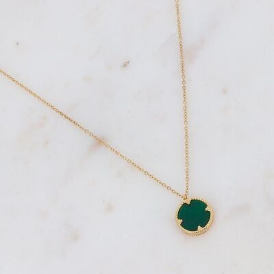 Oria Necklace - Green Agate