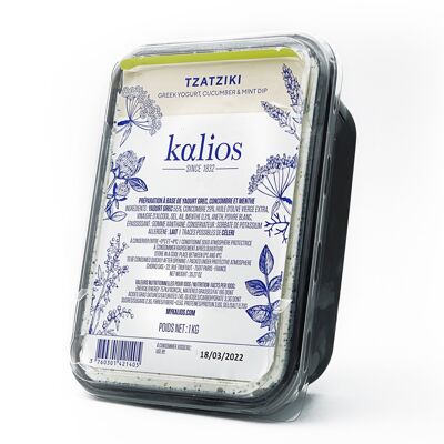 Tzatziki Yogurt greco, cetriolo, aglio fresco e menta 2kg