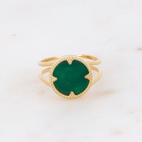 Bague Oria - Agate verte