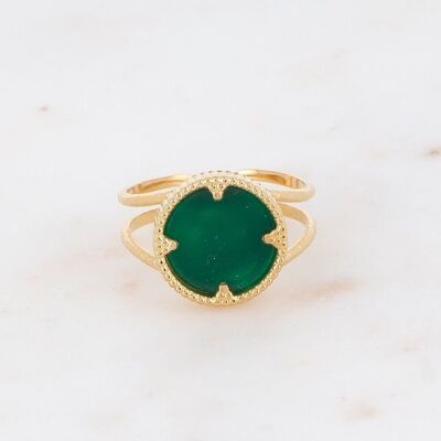 Bague Oria - Agate verte