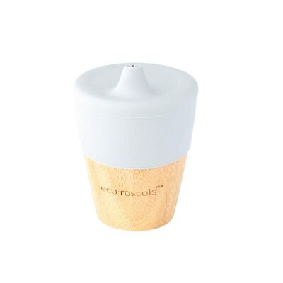 Bamboo Cup with Sippy Feeder - Grey