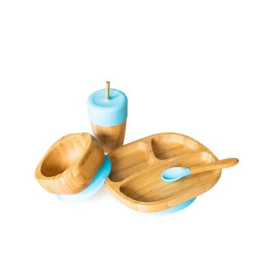 Bamboo Classic Section Plate Gift Set - Blue