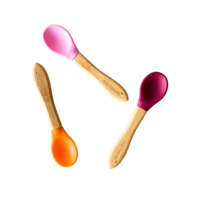 Best Baby Spoons BPA Free - Orange, Pink, Red