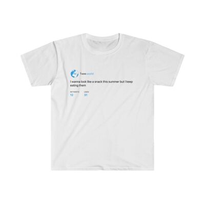 Camiseta Quiero lucir como un bocadillo - Blanco