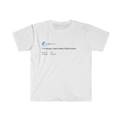 Camiseta Necesito hacer una gran compra - Blanco