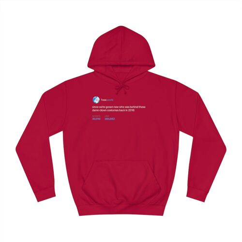 2016 Clowns Hoodie - Fire Red