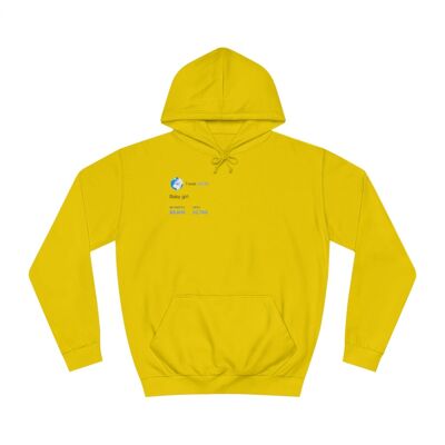 Baby Girl. Hoodie - Sun Yellow