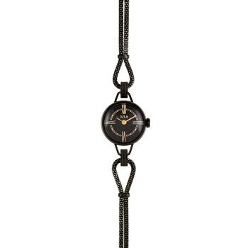 Montre acier noir pour femme - bracelets interchangeables - Limited Edition - Black Midnight 2