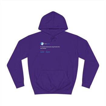 F*ck sickomode, Family first Hoodie - Violet