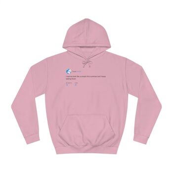 Je veux ressembler à une collation Sweat à capuche - Baby Pink