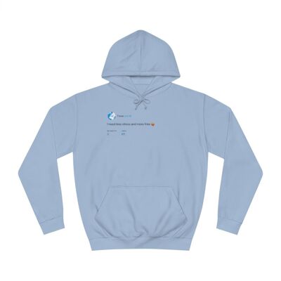 Weniger Stress, mehr Pommes Hoodie - Sky Blue