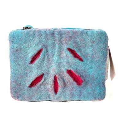 felt bag cut-out; mint