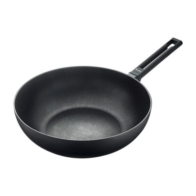 Manico wok, Alu Manico wok a induzione 30 cm, nero
