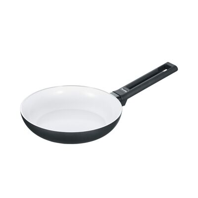Frying pan, aluminum induction b.nature frying pan 20 cm, black/white