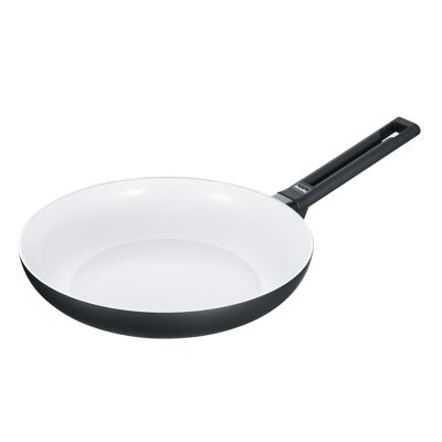 Frying pan, aluminum induction b.nature frying pan 28 cm, black/white